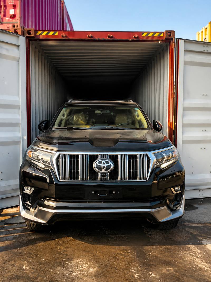 Land Cruiser Prado, sealed for transit